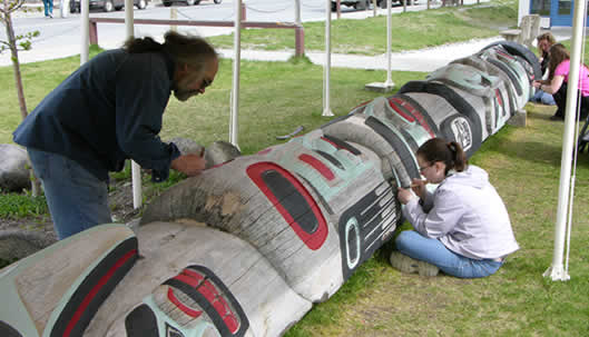 Sheldon Museum Tlingit Carving